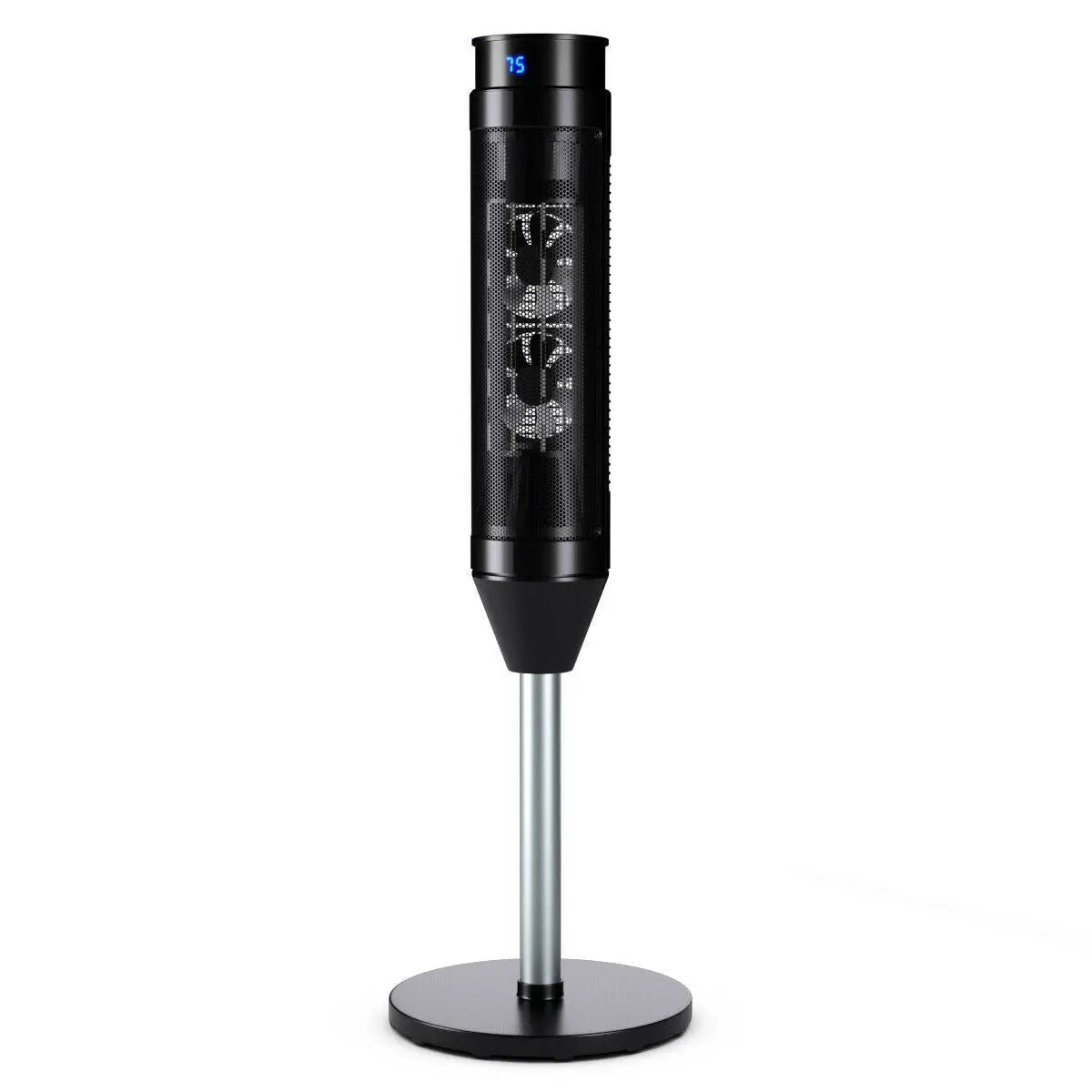 1500W Portable Pedestal Heater w/ Timer Remote Control by DirectDeals