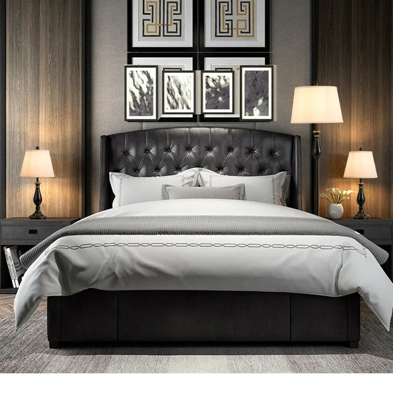 3 Pieces Brushed Nickel Lamp Set-Black by DirectDeals