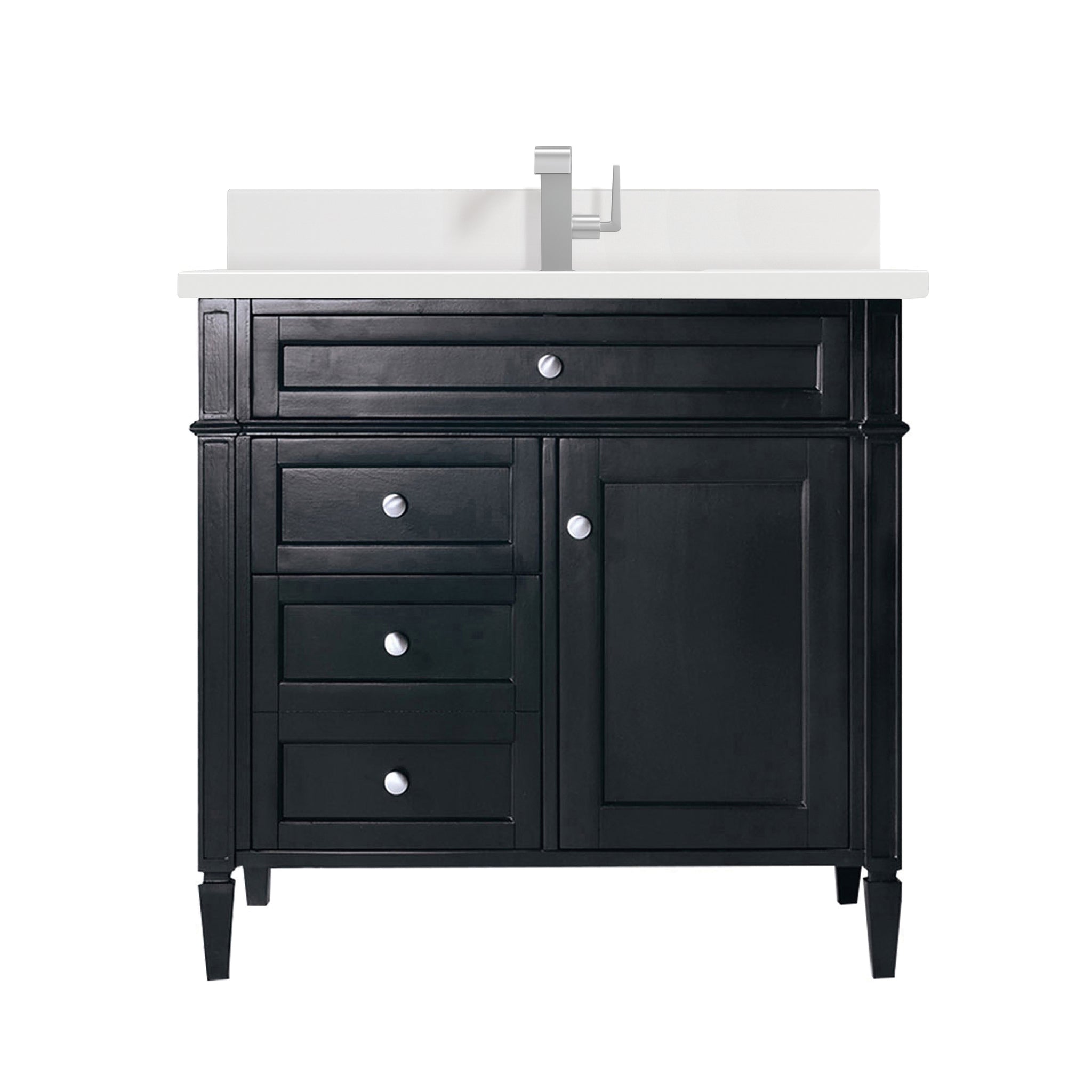 James Martin Brittany 36" Single Bathroom Vanity, Black Onyx, view 30