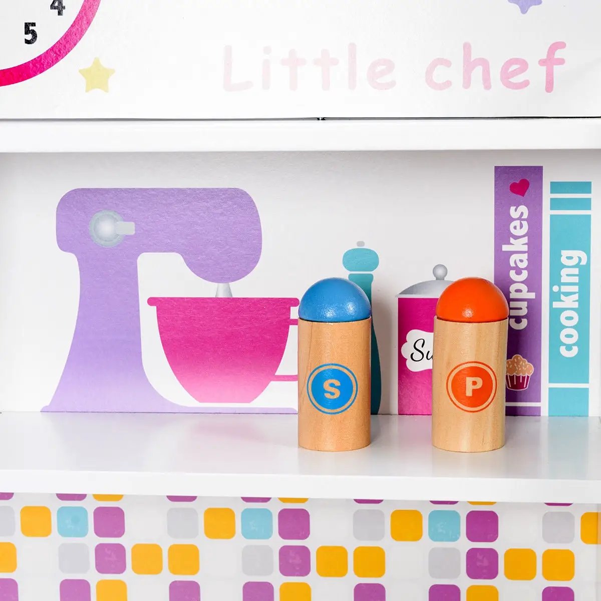 Kids Wooden Pretend Cooking Playset Cookware by DirectDeals