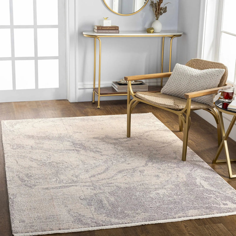 Rahm Ivory Marble Area Rug - Clearance by Boutique Rugs