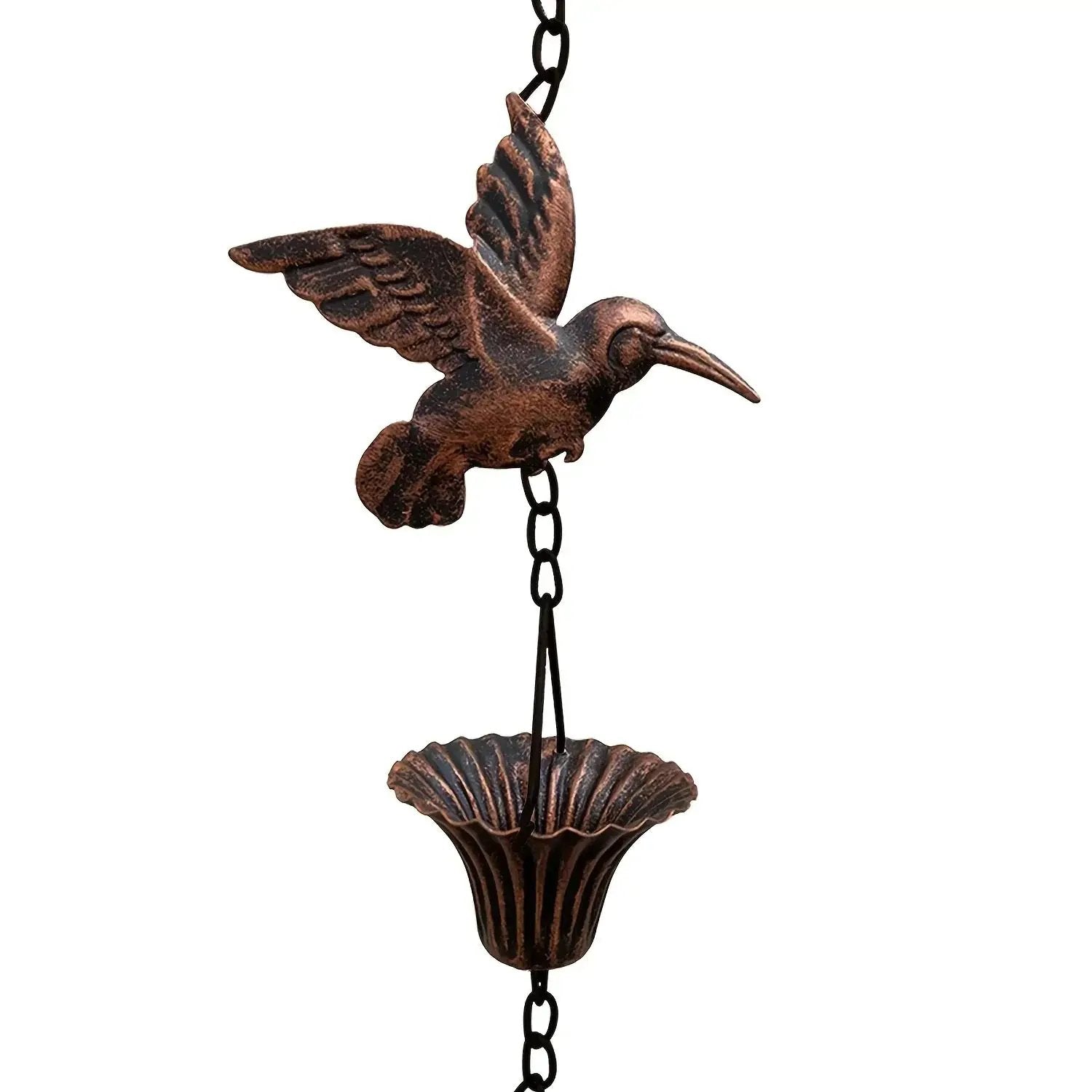 Rain Chain - Cascading Metal 8.53ft by House Of Avana