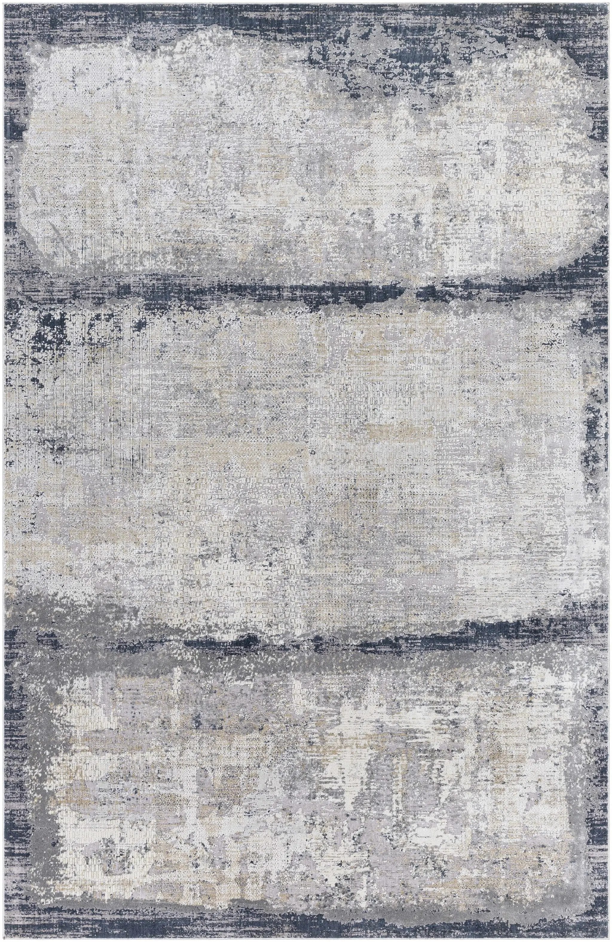 Rainworth Modern Slate Luxe Rug - Clearance by Boutique Rugs
