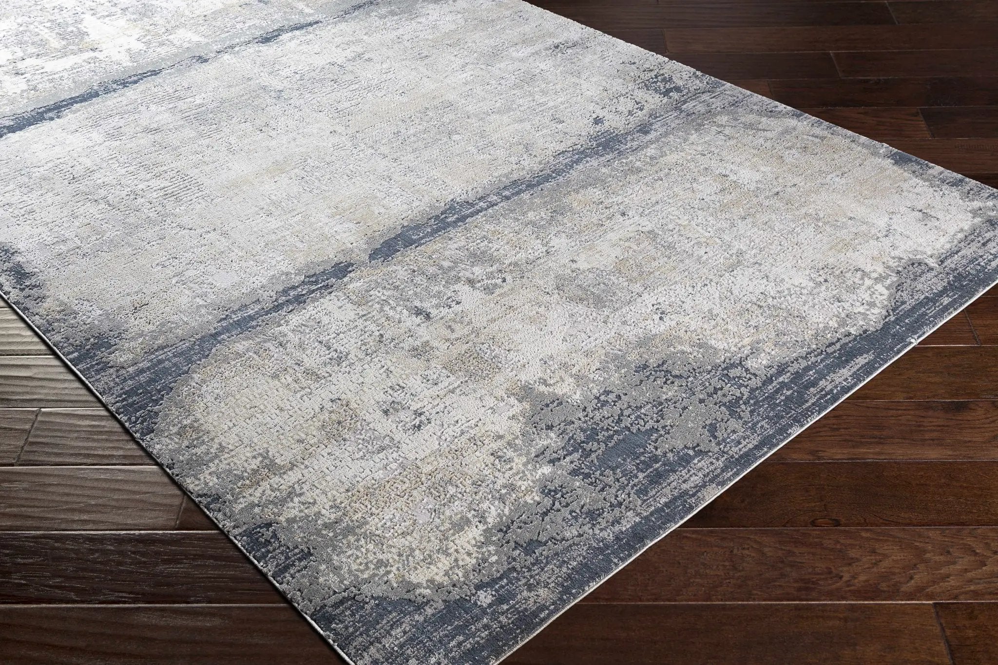 Rainworth Modern Slate Luxe Rug - Clearance by Boutique Rugs