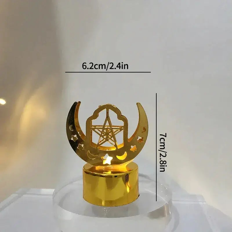 Ramadan Lamp - Star and Moon Ceramic Desk by House Of Avana