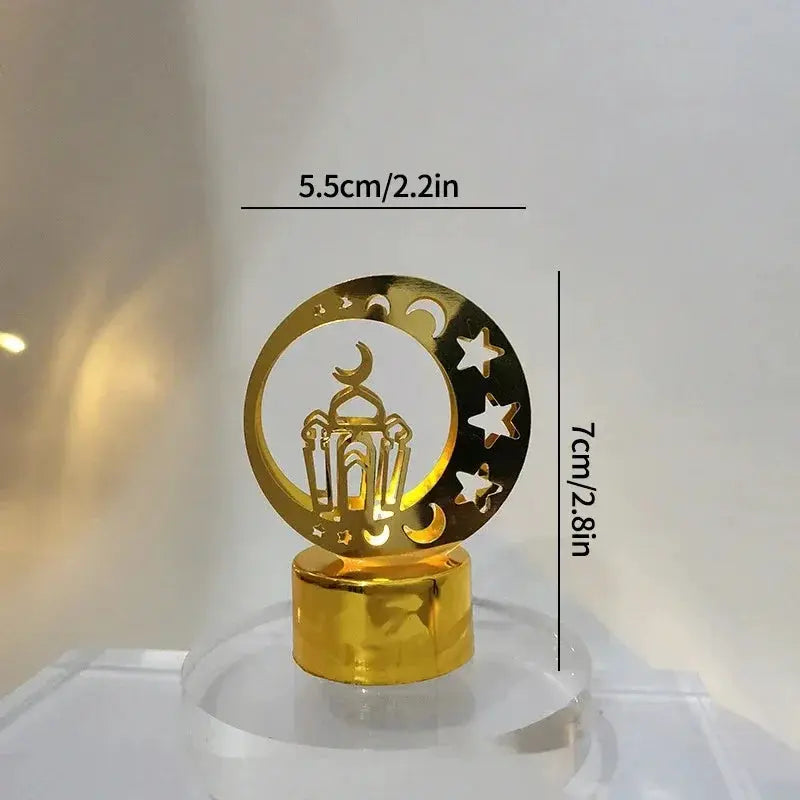 Ramadan Lamp - Star and Moon Ceramic Desk by House Of Avana