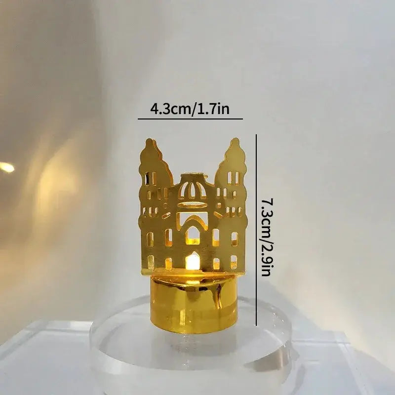 Ramadan Lamp - Star and Moon Ceramic Desk by House Of Avana