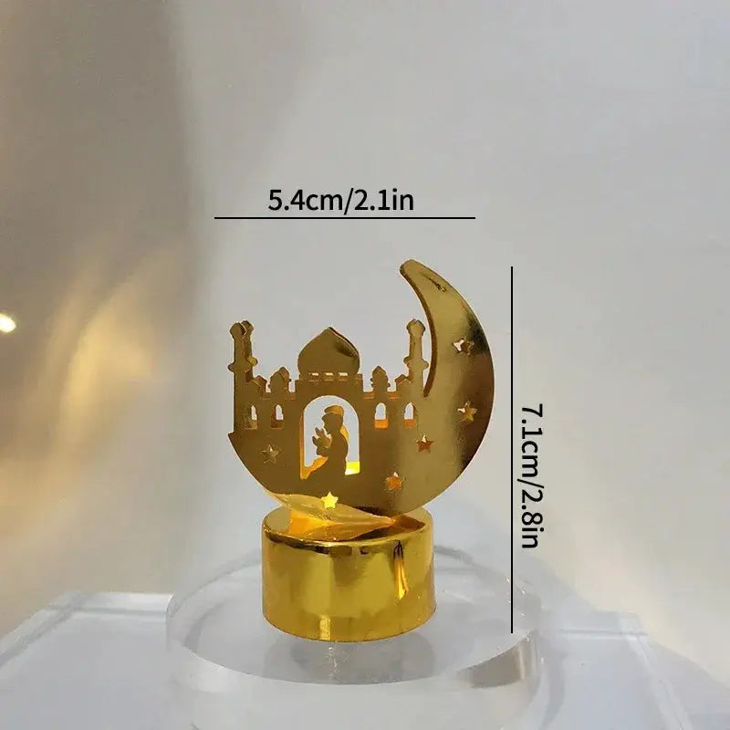 Ramadan Lamp - Star and Moon Ceramic Desk by House Of Avana