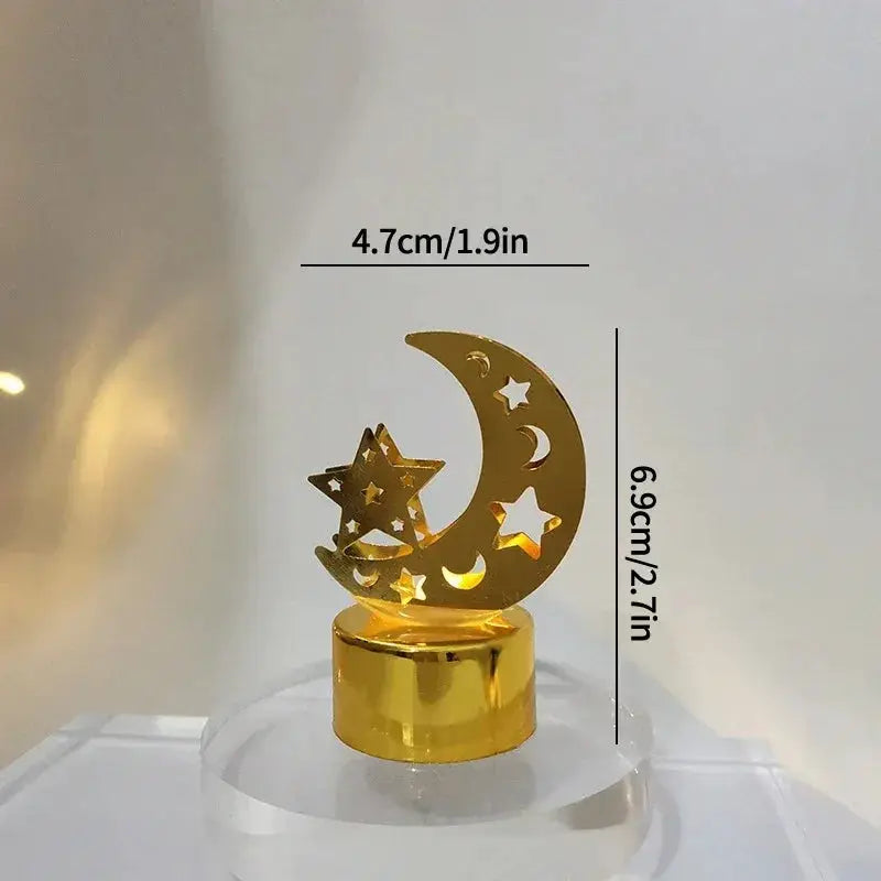 Ramadan Lamp - Star and Moon Ceramic Desk by House Of Avana