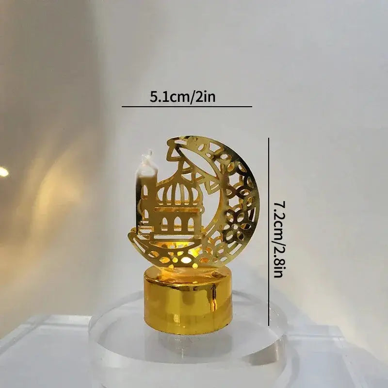 Ramadan Lamp - Star and Moon Ceramic Desk by House Of Avana