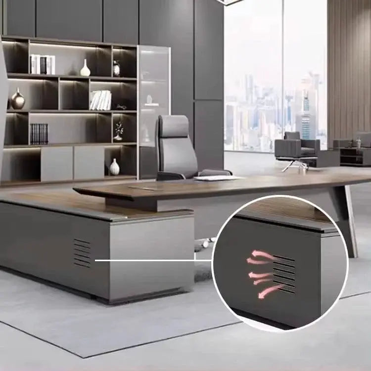 Finley · Modern L-Shaped Executive Desk by Arc Grove