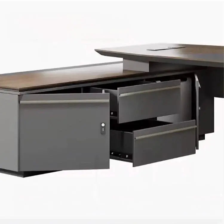 Finley · Modern L-Shaped Executive Desk by Arc Grove