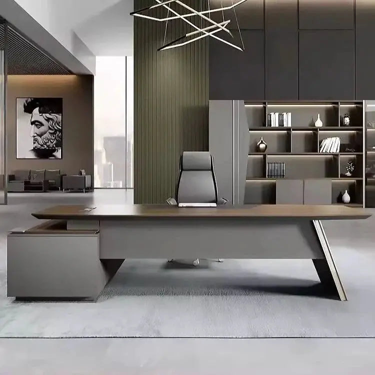 Finley · Modern L-Shaped Executive Desk by Arc Grove
