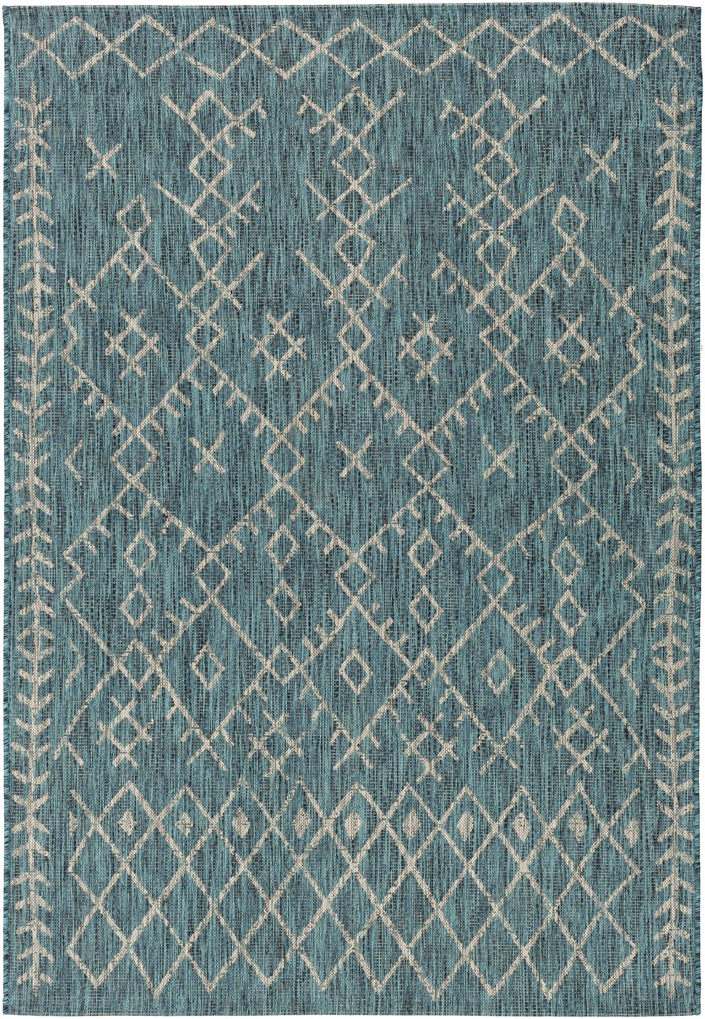 Maunawili Aqua Nordic Outdoor Rug by Boutique Rugs