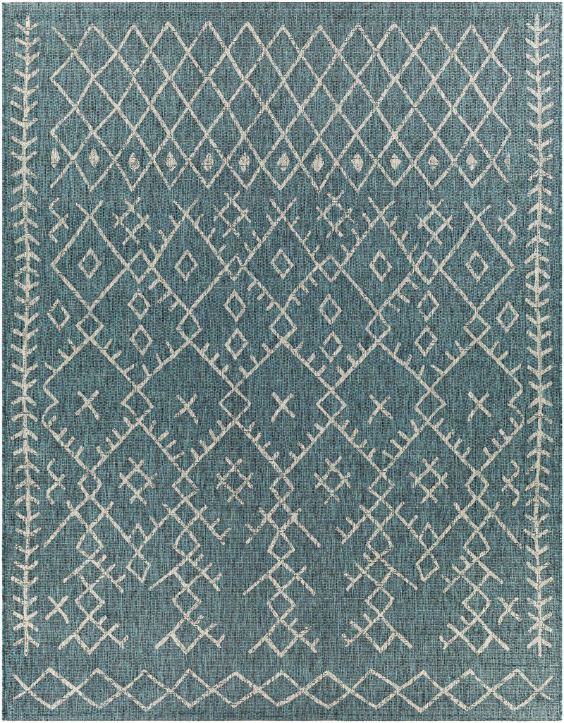 Maunawili Aqua Nordic Outdoor Rug by Boutique Rugs