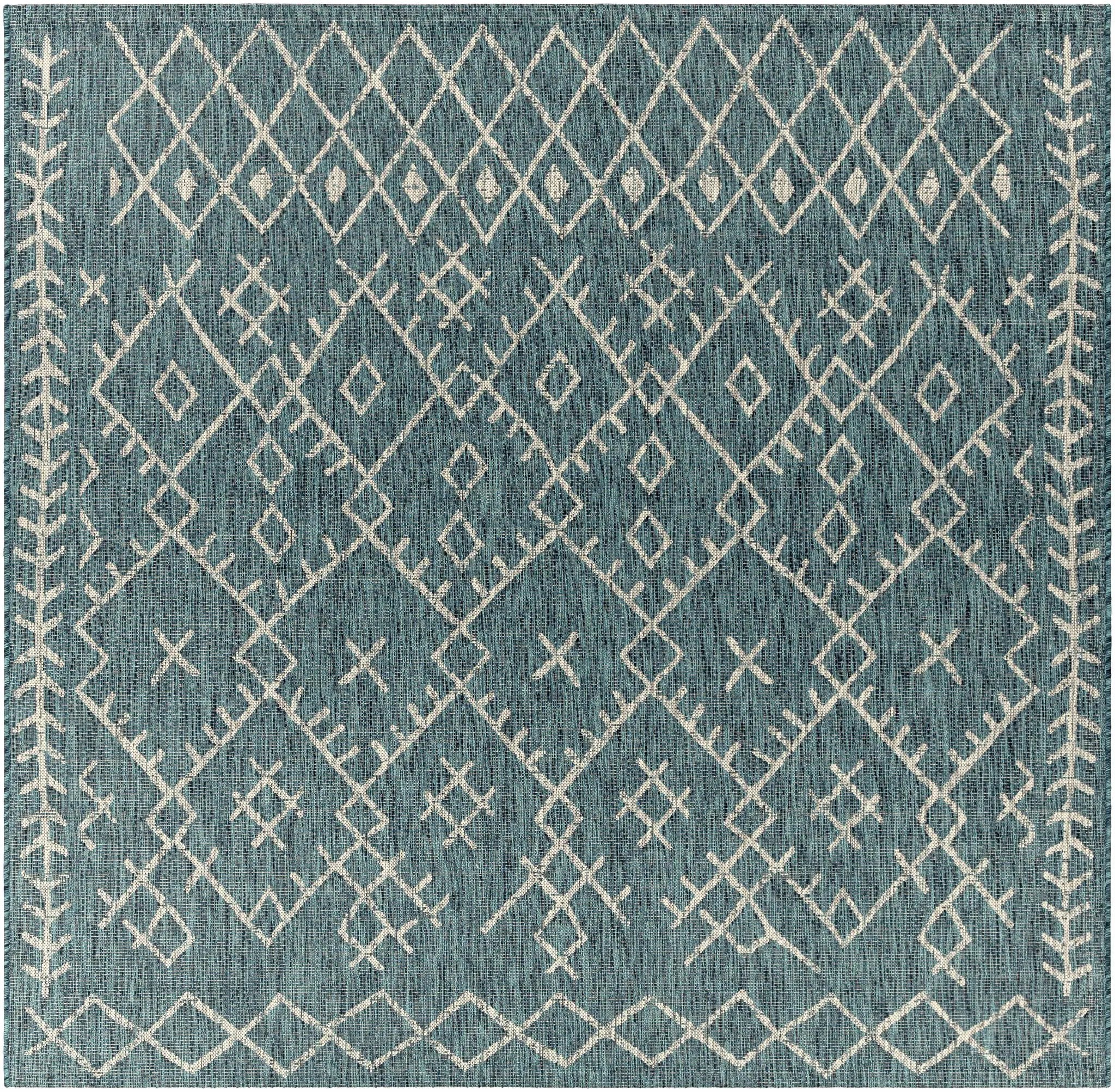 Maunawili Aqua Nordic Outdoor Rug by Boutique Rugs