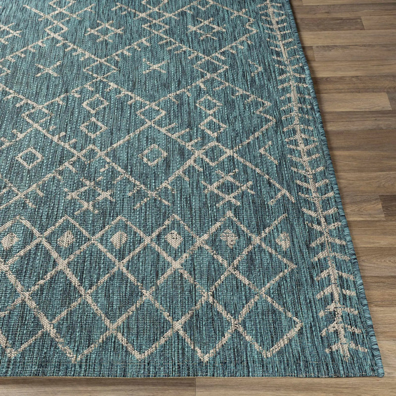 Maunawili Aqua Nordic Outdoor Rug by Boutique Rugs