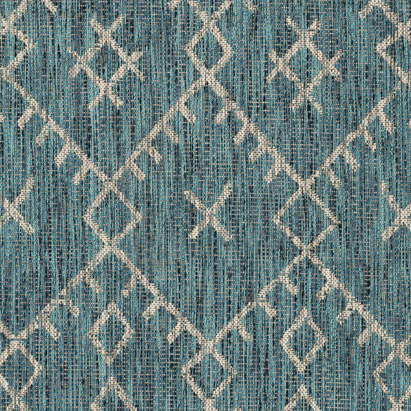 Maunawili Aqua Nordic Outdoor Rug by Boutique Rugs