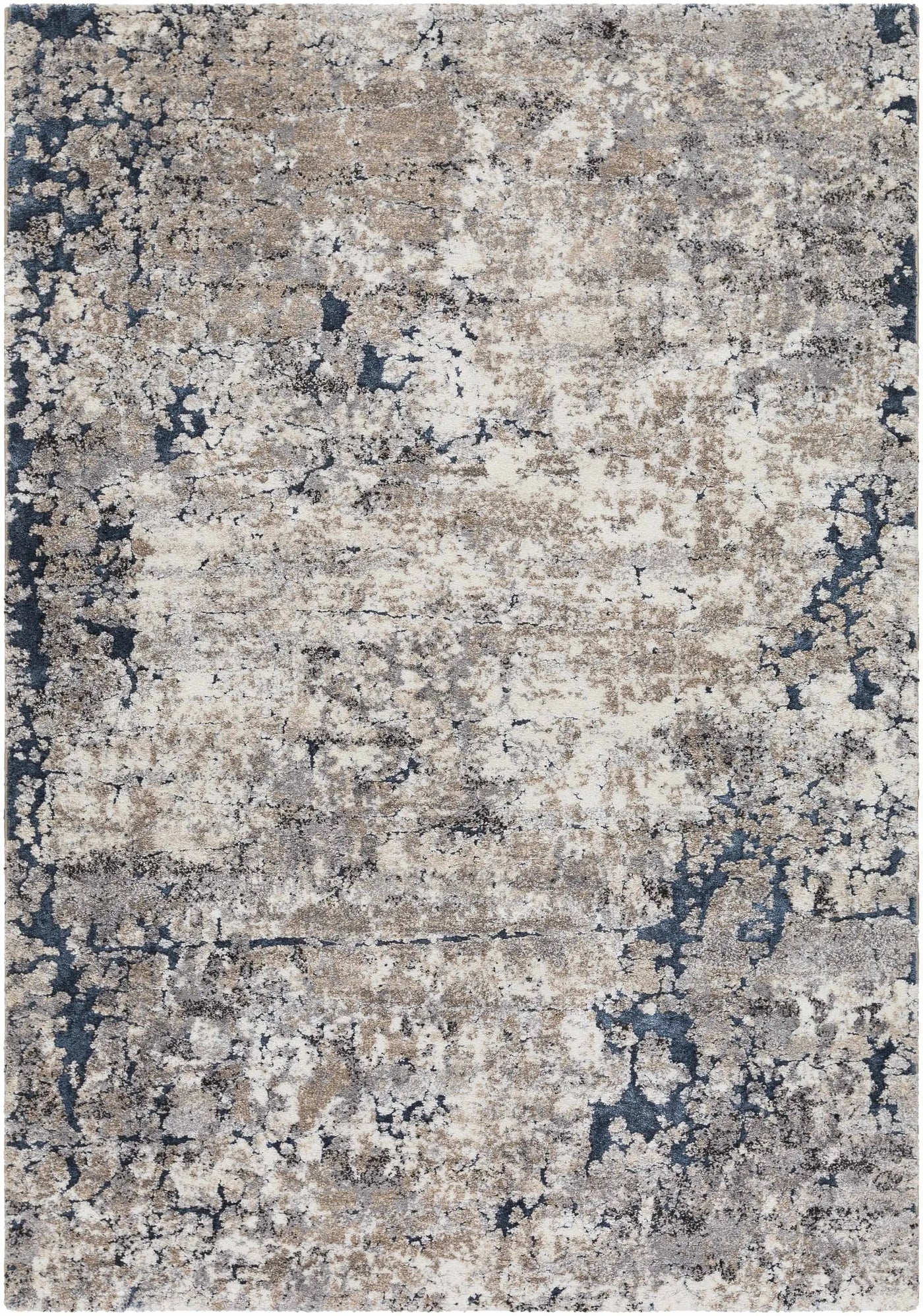 Ratho Rock Pattern Thick Rug by Boutique Rugs