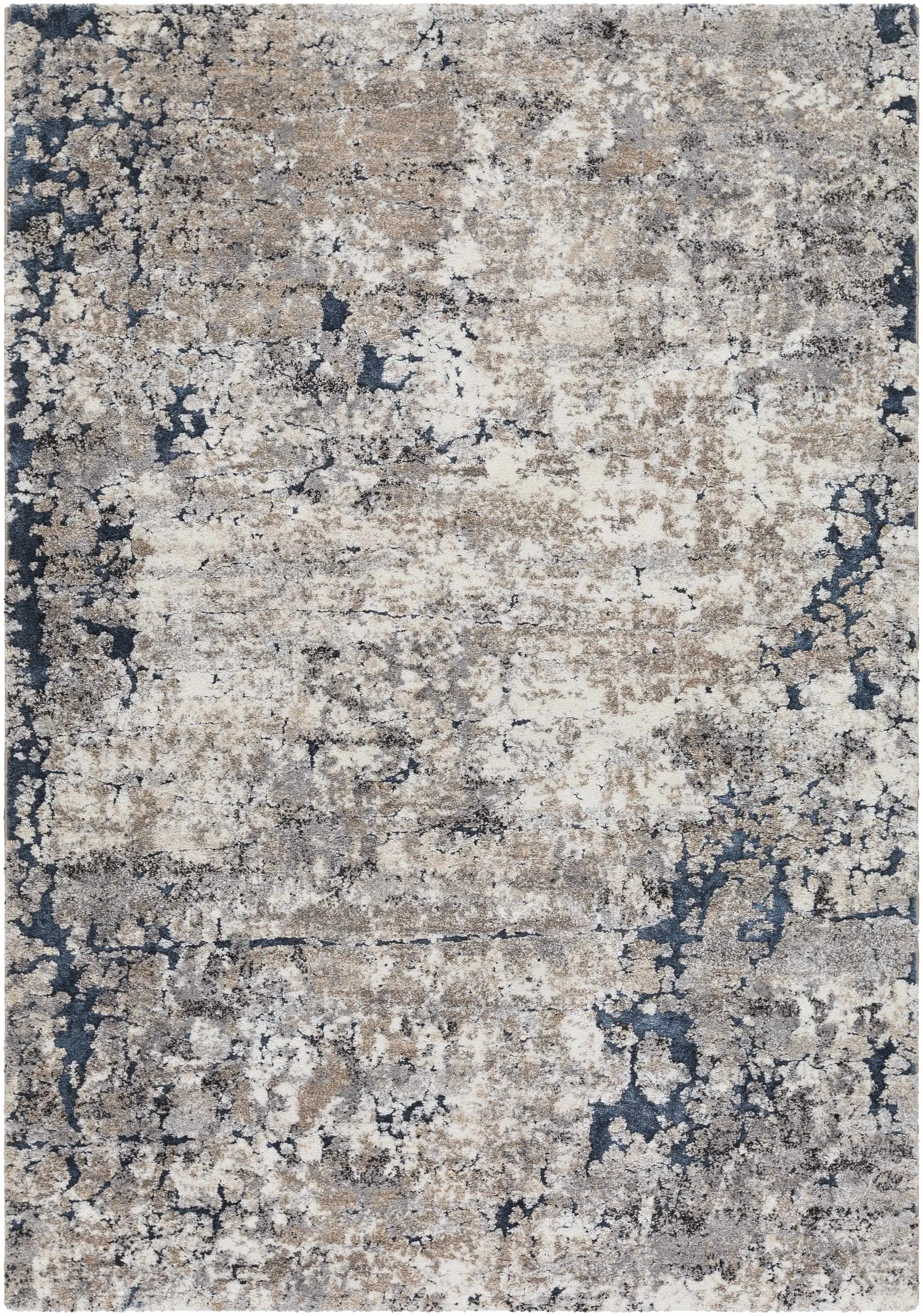 Ratho Rock Pattern Thick Rug by Boutique Rugs