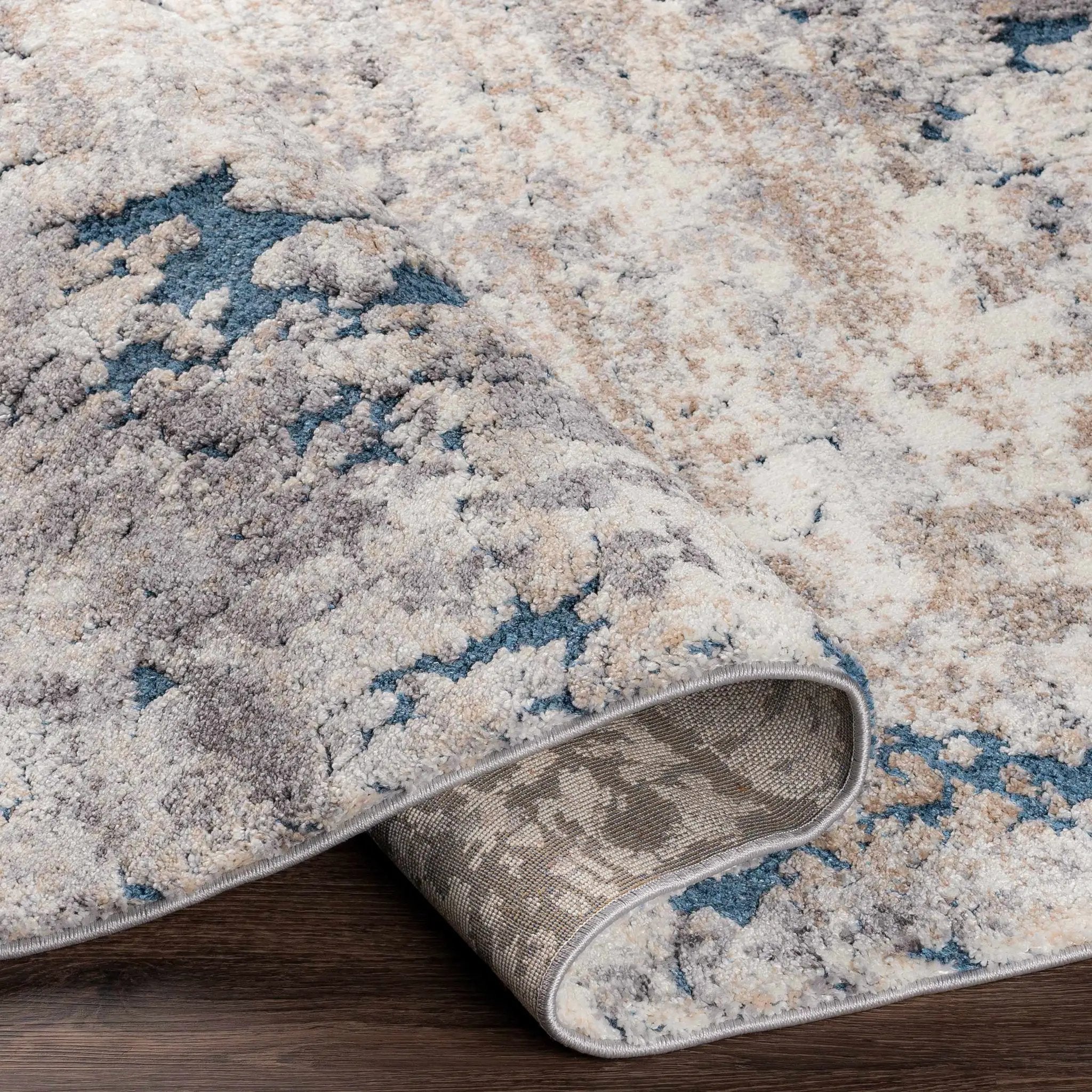 Ratho Rock Pattern Thick Rug by Boutique Rugs