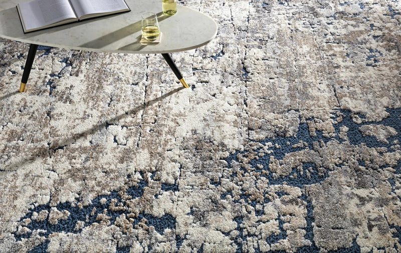 Ratho Rock Pattern Thick Rug by Boutique Rugs
