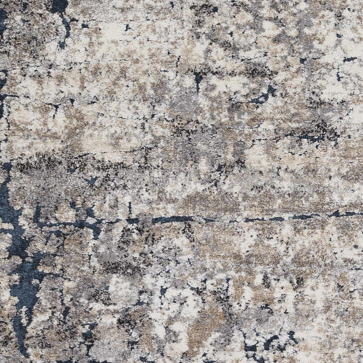 Ratho Rock Pattern Thick Rug by Boutique Rugs