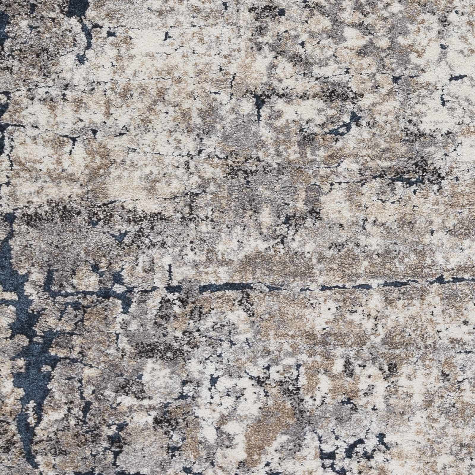 Ratho Rock Pattern Thick Rug by Boutique Rugs