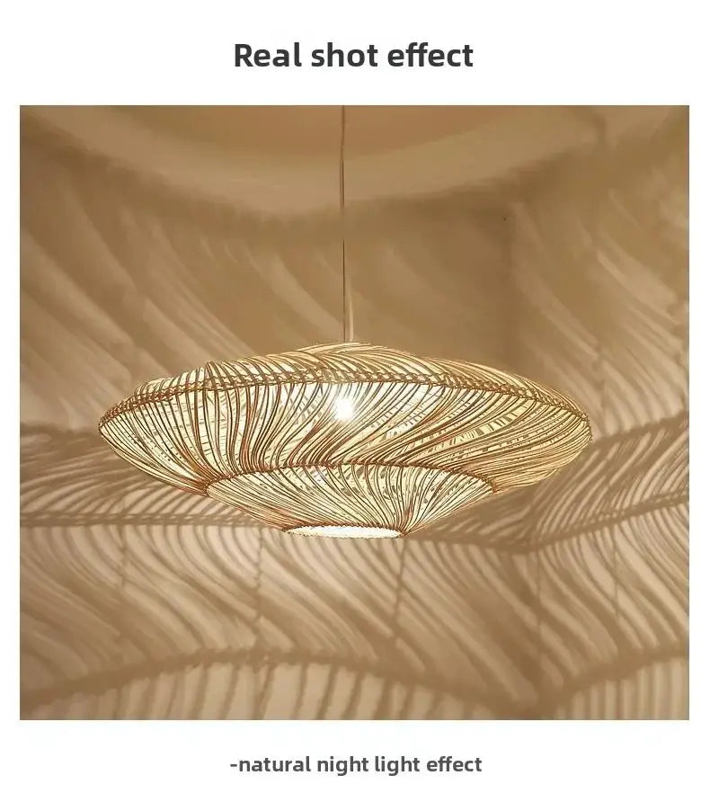 Rattan Chandelier Large by House Of Avana