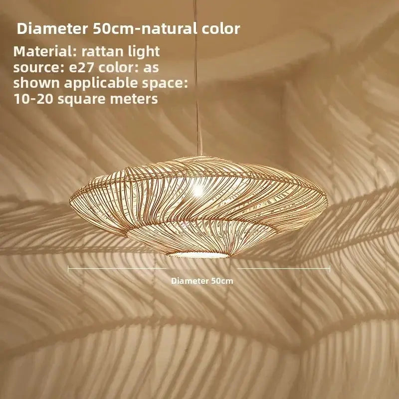 Rattan Chandelier Large by House Of Avana