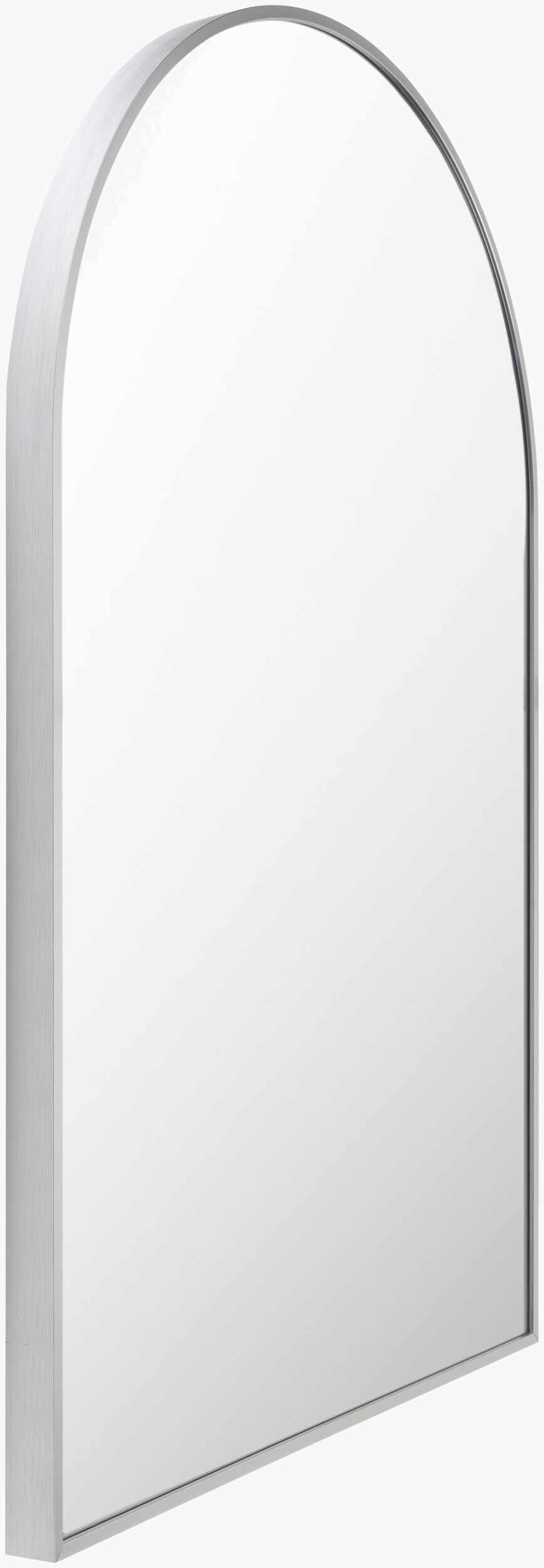 Brembilla Silver Gray Contemporary Mirror by Boutique Rugs