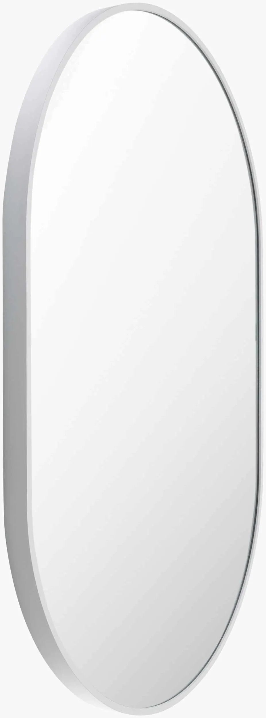 Hagenburg White Iron Frame Mirror by Boutique Rugs