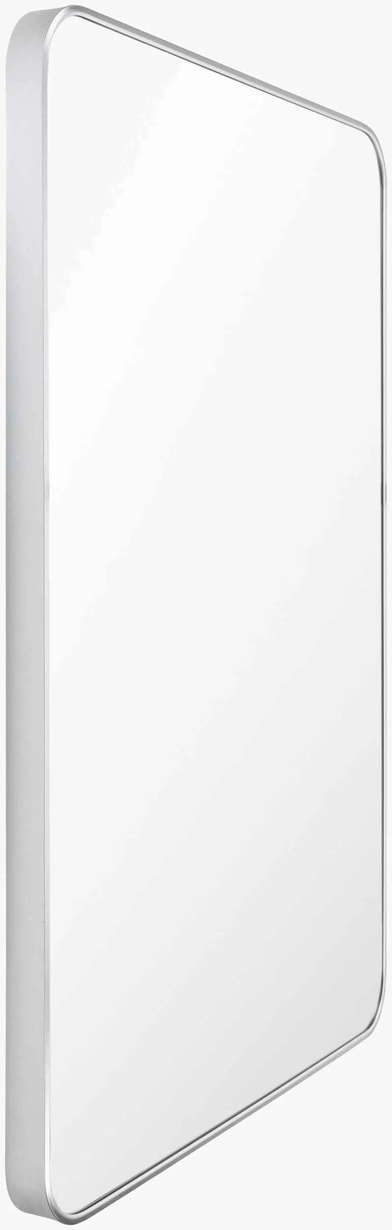 Sustinente Silver Gray Carved Mirror by Boutique Rugs