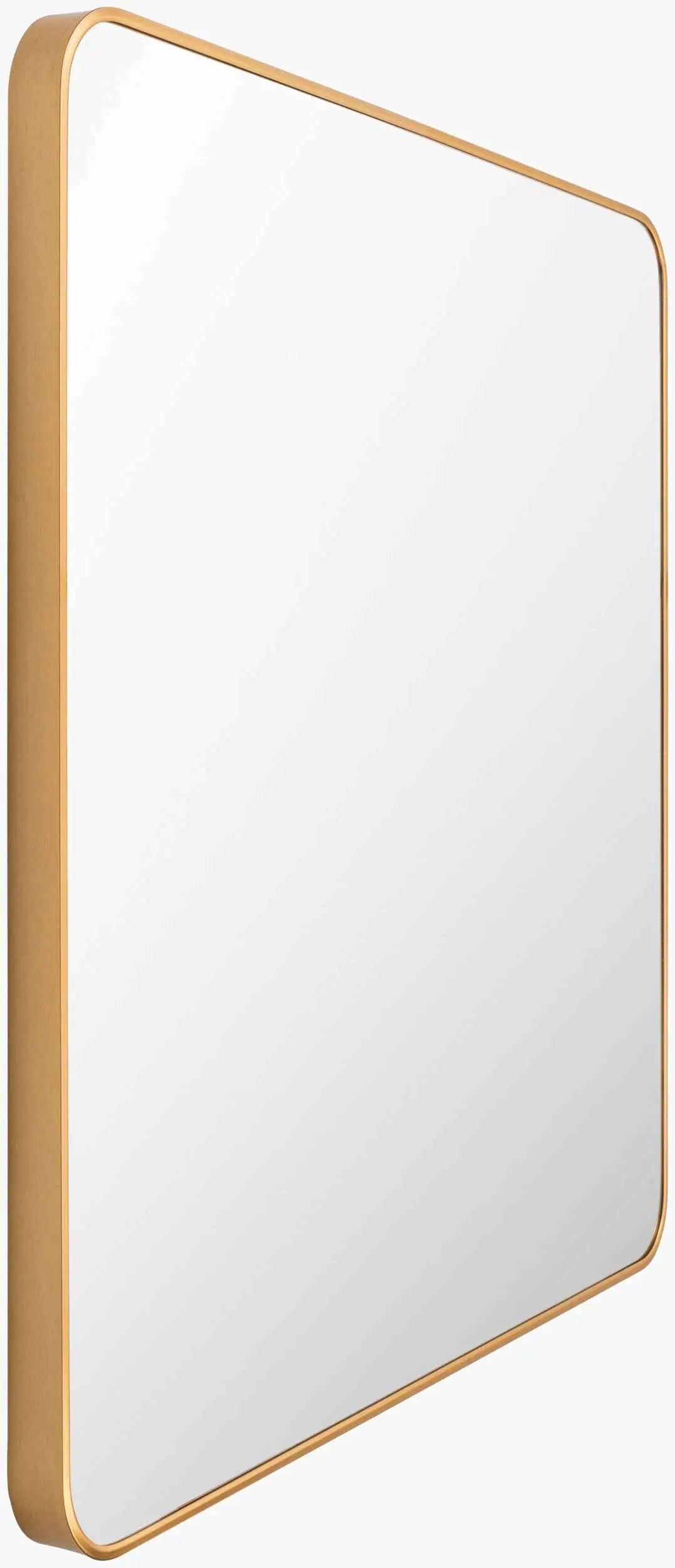 Ockenfels Modern Arched Gold Wall Mirror by Boutique Rugs