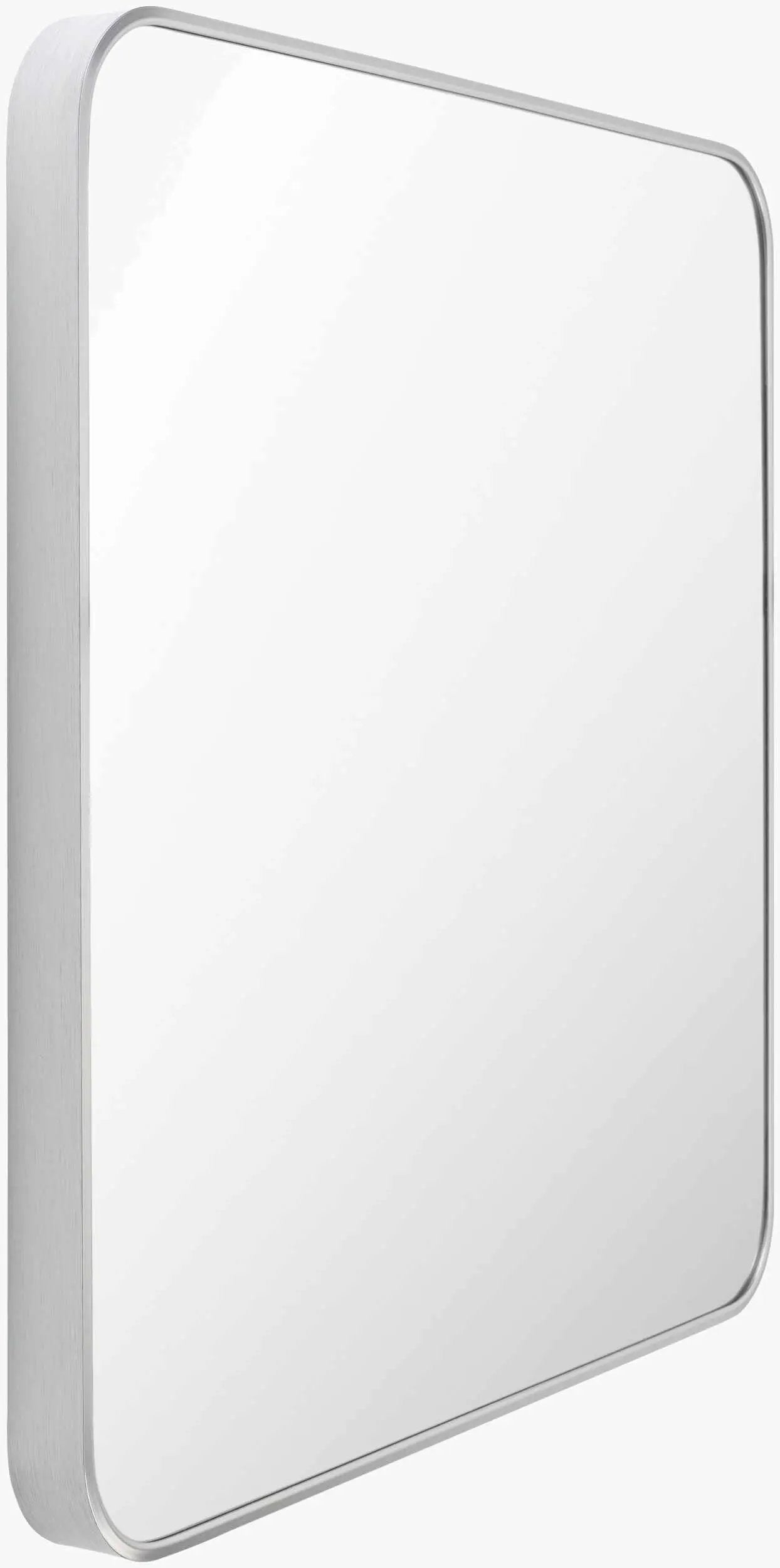Ockenfels Modern Arched Silver Gray Wall Mirror by Boutique Rugs