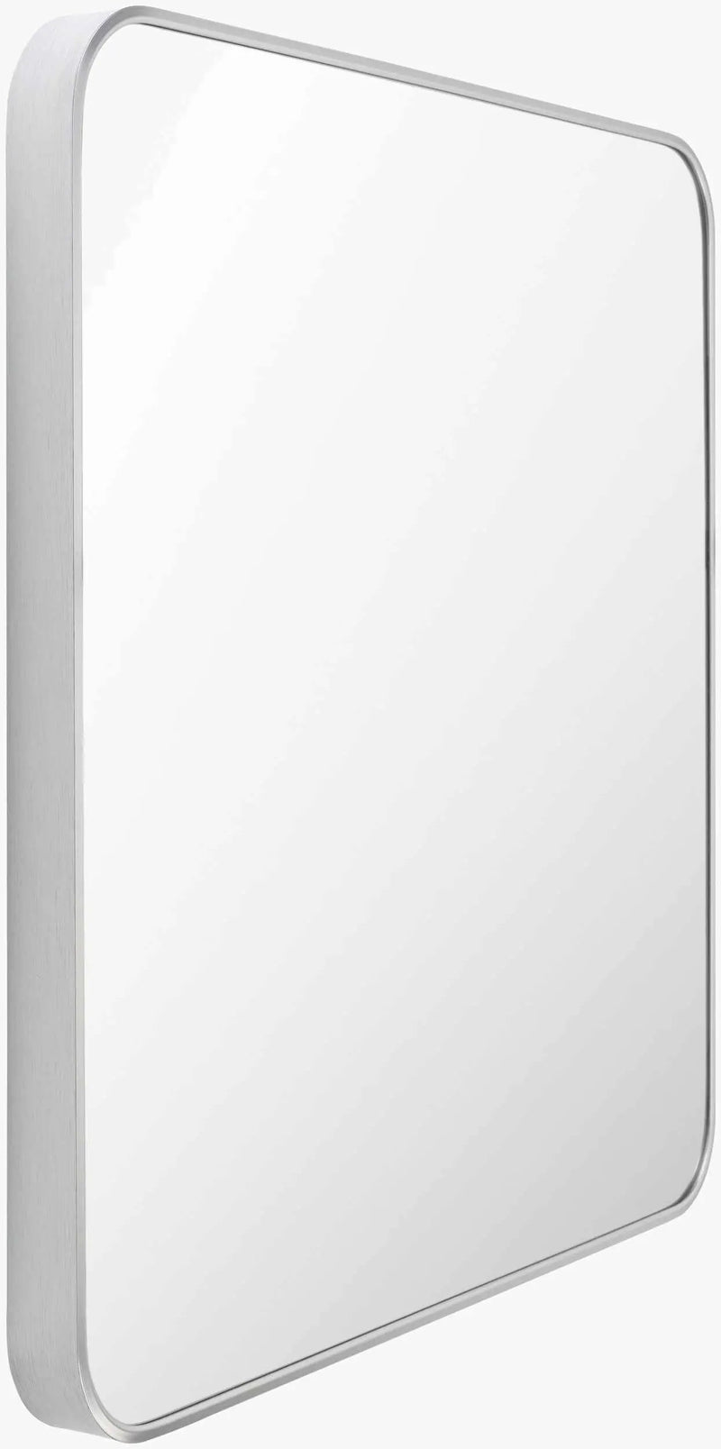 Ockenfels Modern Arched Silver Gray Wall Mirror by Boutique Rugs