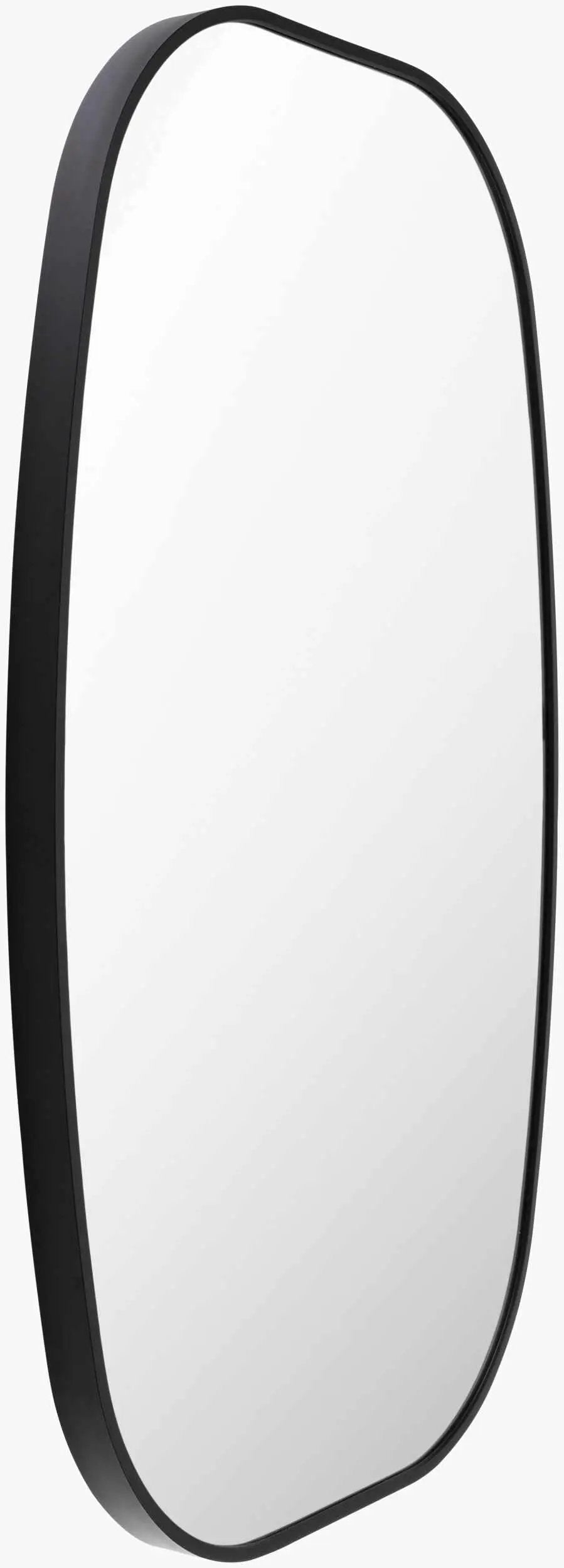 Kopparberg Black Gold Frame Round Mirror by Boutique Rugs