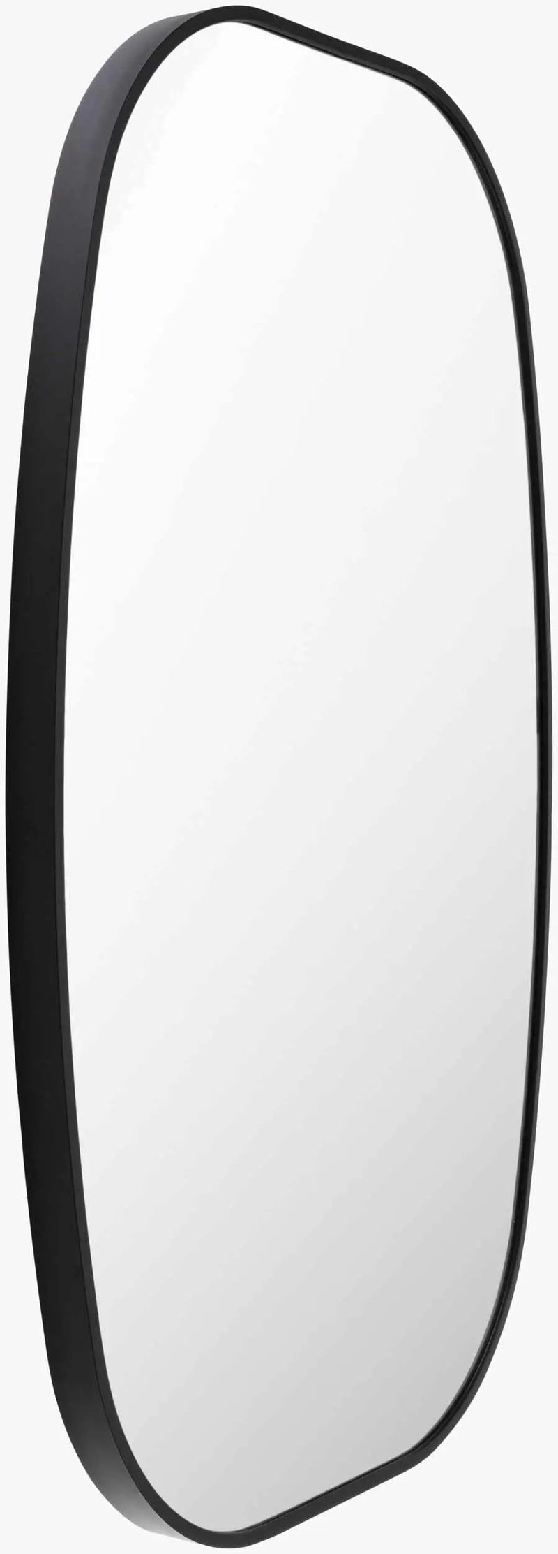 Kopparberg Black Gold Frame Round Mirror by Boutique Rugs