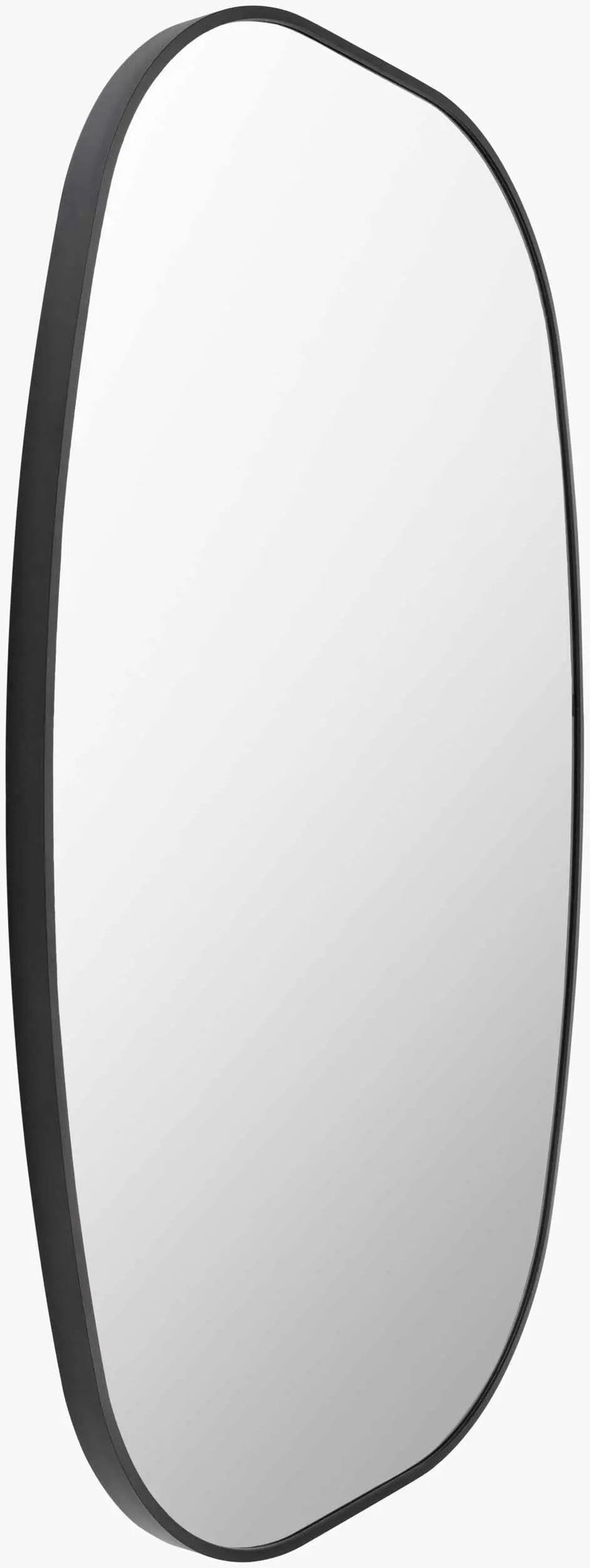 Kopparberg Black Gold Frame Round Mirror by Boutique Rugs