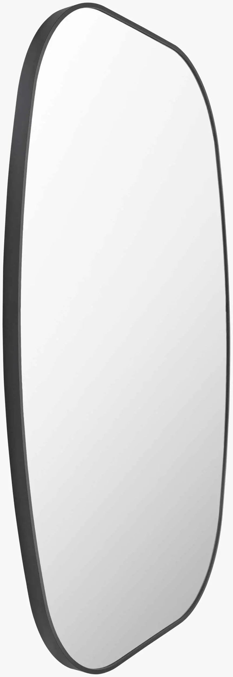 Kopparberg Black Gold Frame Round Mirror by Boutique Rugs