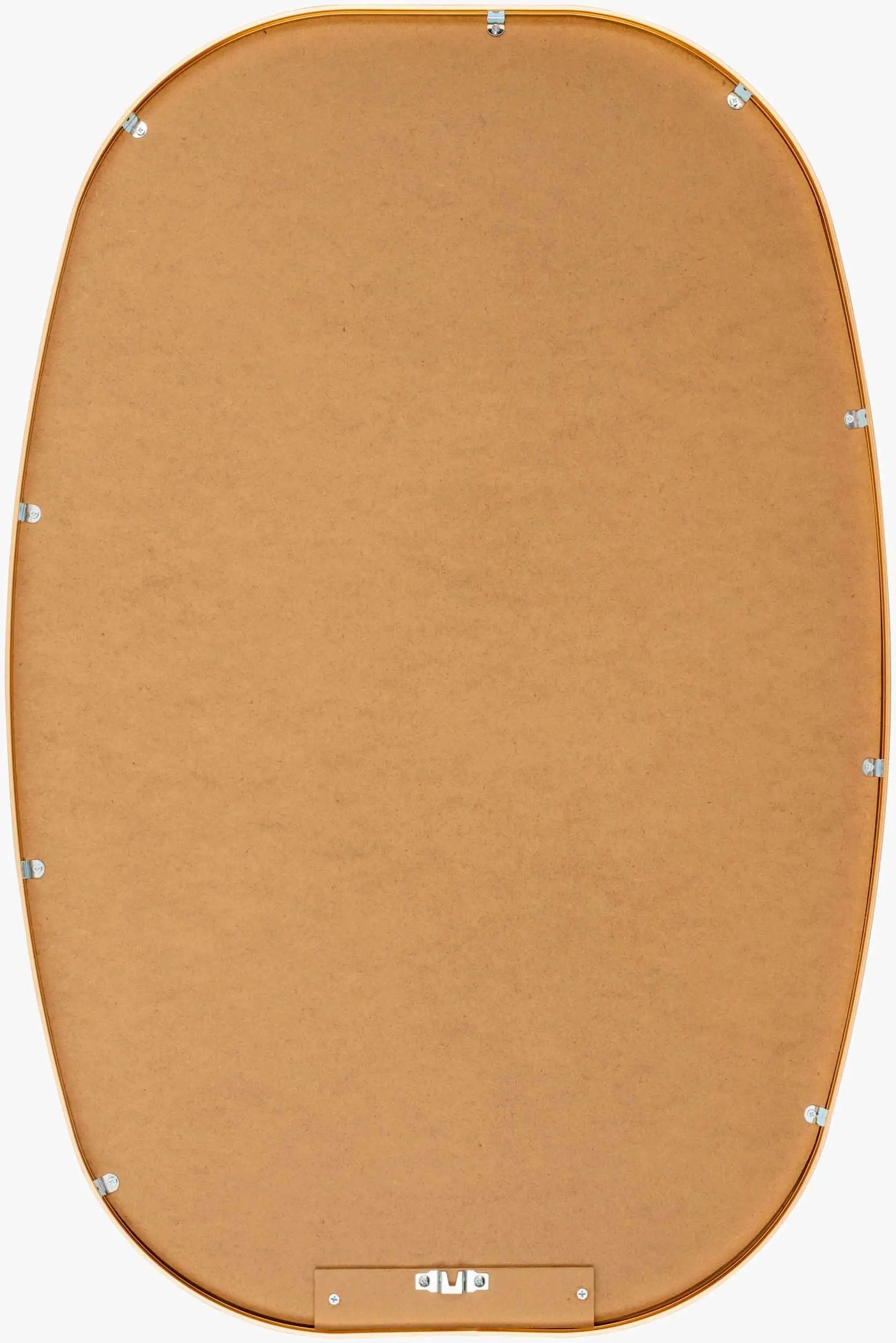 Kopparberg Gold Frame Round Mirror by Boutique Rugs
