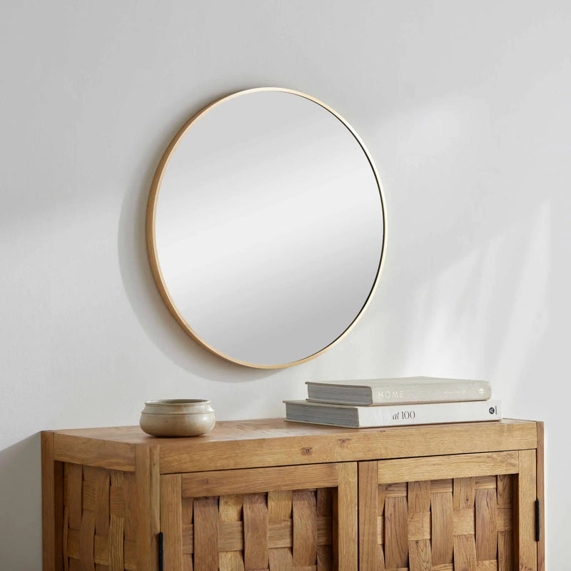 Pontalina Round Gold Mirror by Boutique Rugs