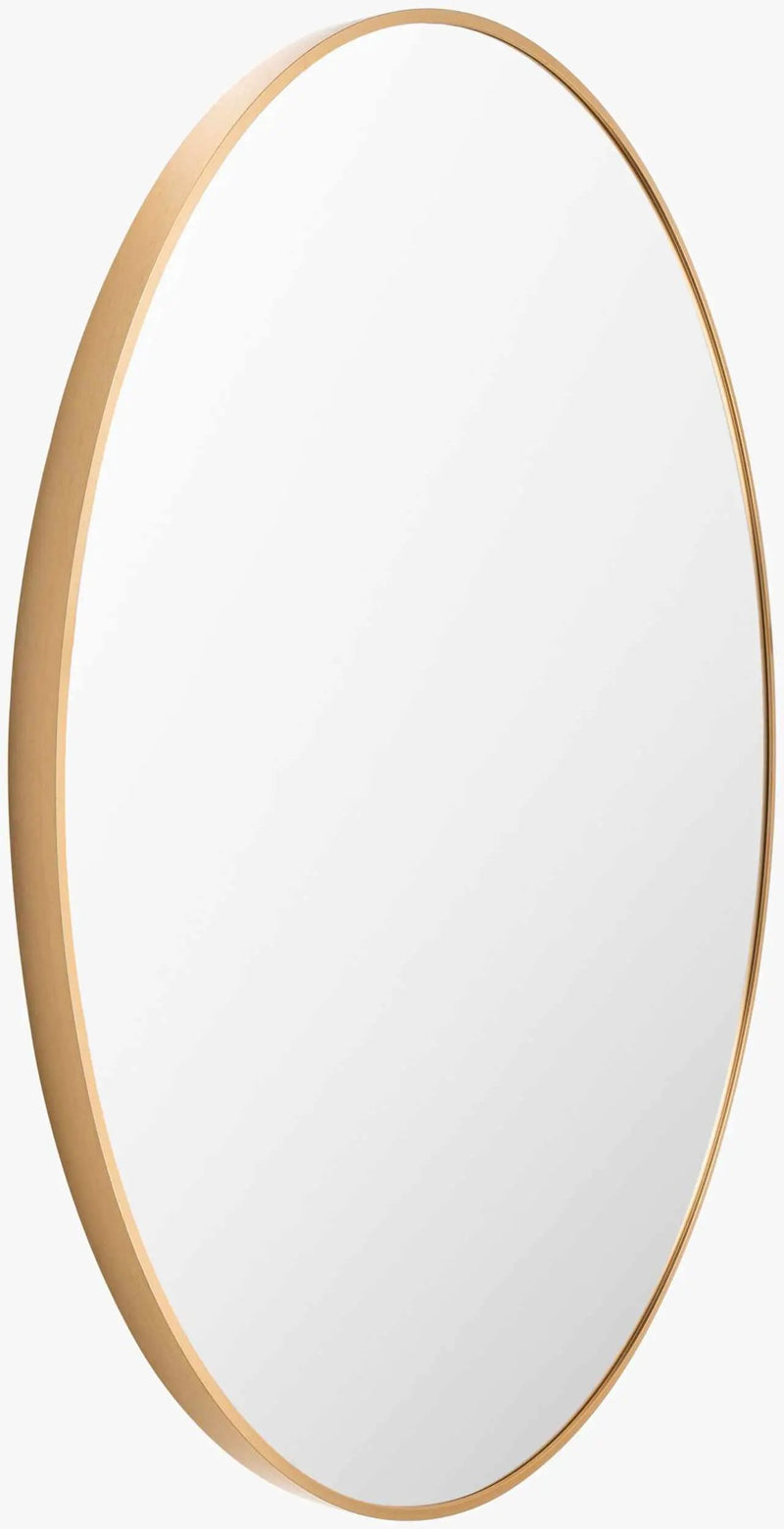 Pontalina Round Gold Mirror by Boutique Rugs