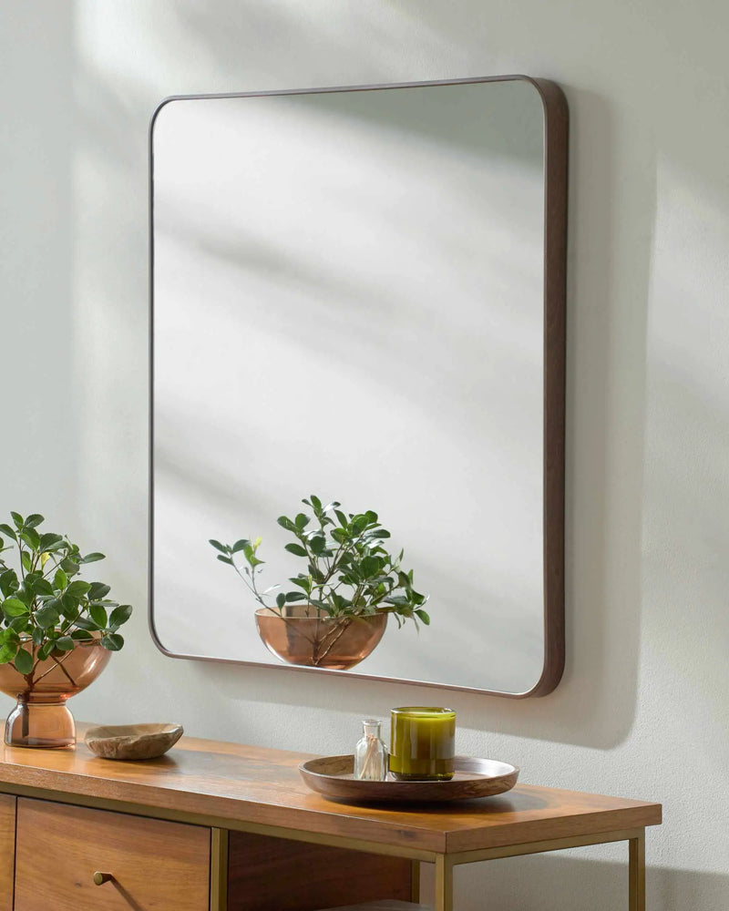 Ockenfels Dark Brown Mirror by Boutique Rugs