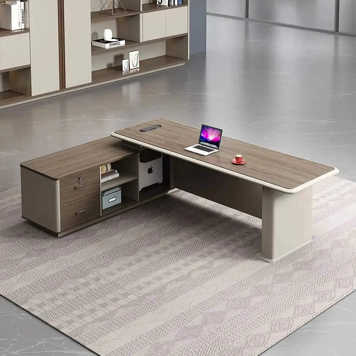 Pembry · Modern L-Shaped Executive Desk by Arc Grove
