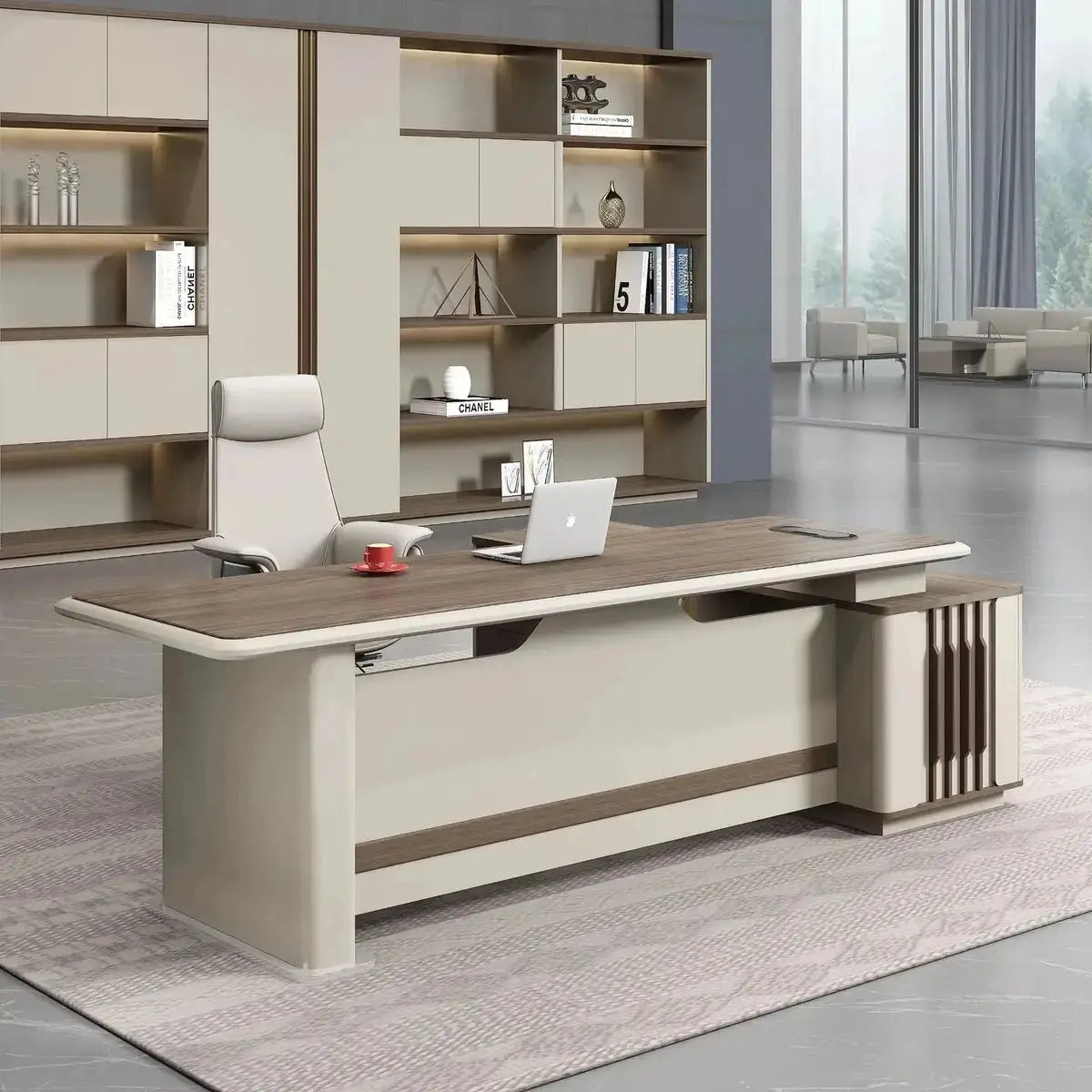 Pembry · Modern L-Shaped Executive Desk by Arc Grove