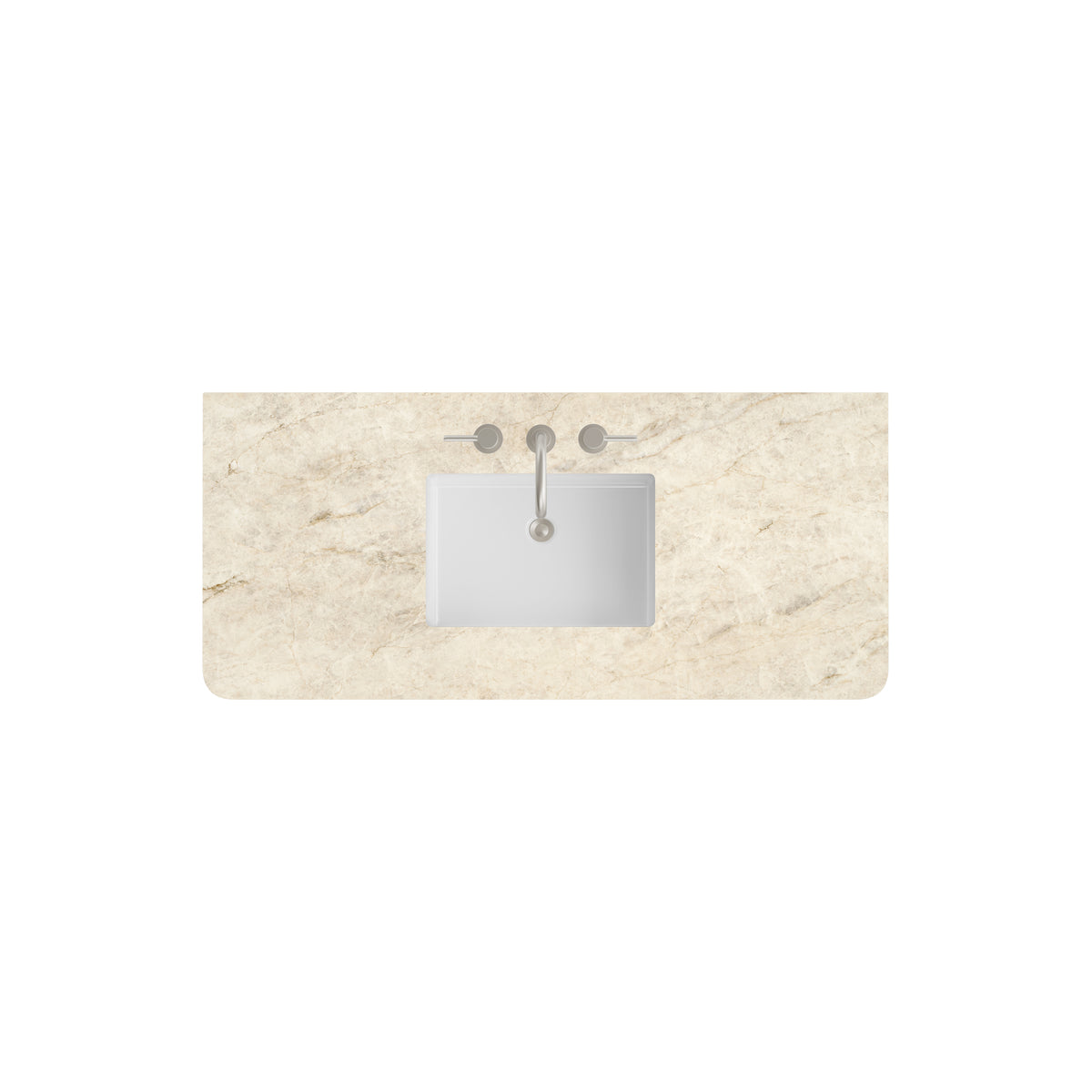 James Martin 48" Single Vanity Top with Tajnar (Radius Cut, Widespread) countertop