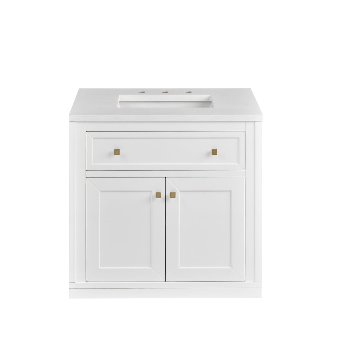 James Martin Chicago 30" Single Bathroom Vanity, Glossy White, view 37