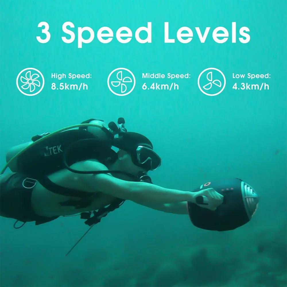 RBS WARP 10 630W 3-Speed Underwater Sea Scooter For Scuba Diving And Snorkeling (SAK94185) by SAKSBY WHOLESALE