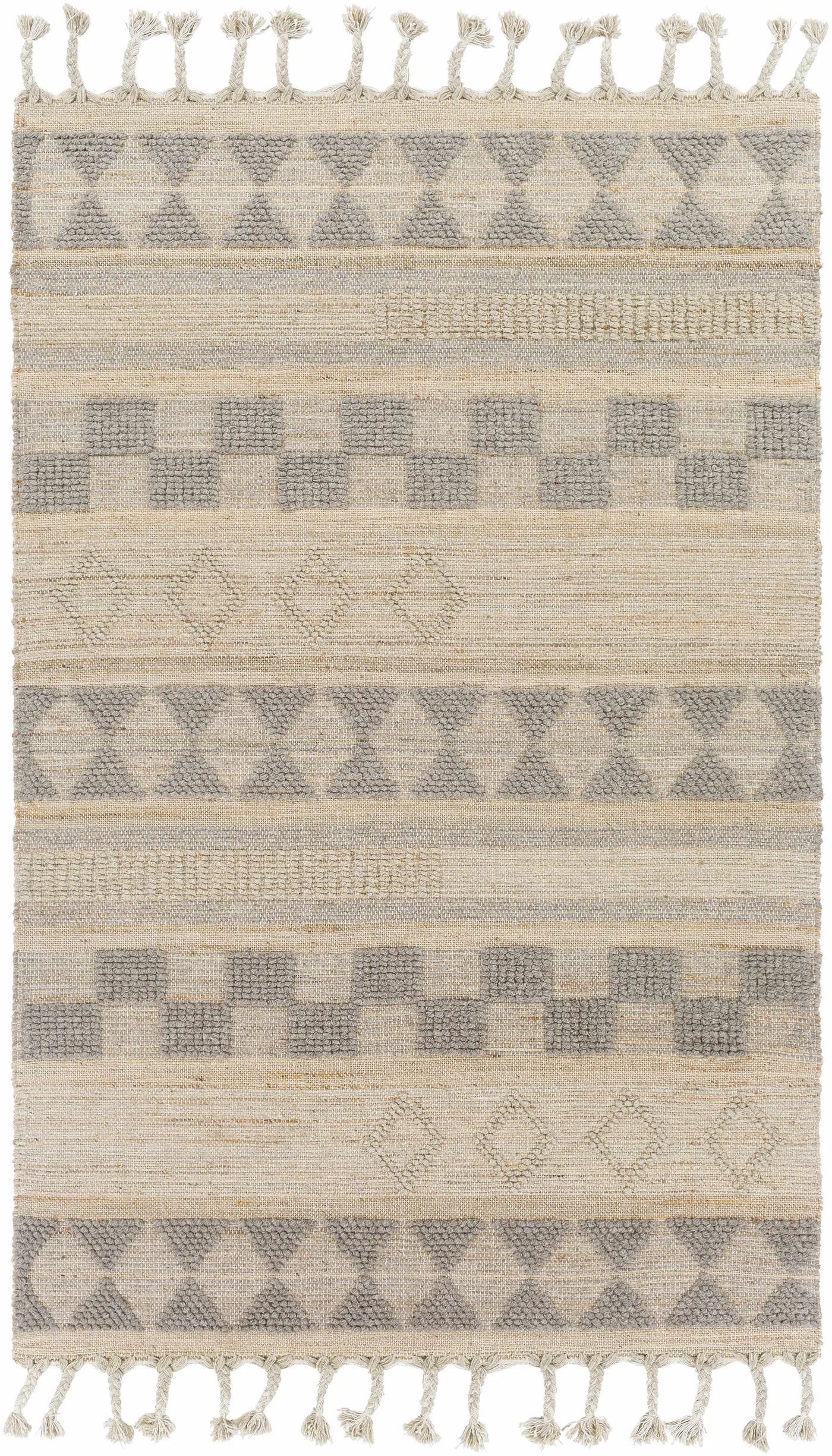 Ardee Totem Jute&Wool Blend Rug - Clearance by Boutique Rugs